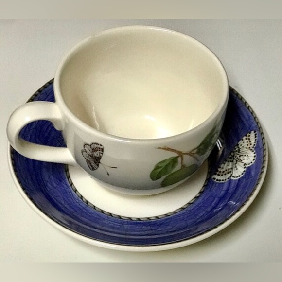 Vintage WEDGWOOD SARAH’S GARDEN England 1759 Queens Ware Teacup and Saucer - Picture 4 of 8